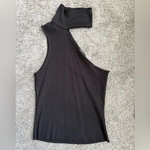 The Range Women's Black Ribbed Top